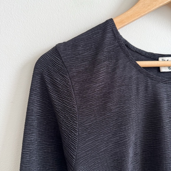 SHOW ME YOUR MUMU • Toby Tie-Waist Trapeze Dress in Ripple Black - Picture 4 of 8